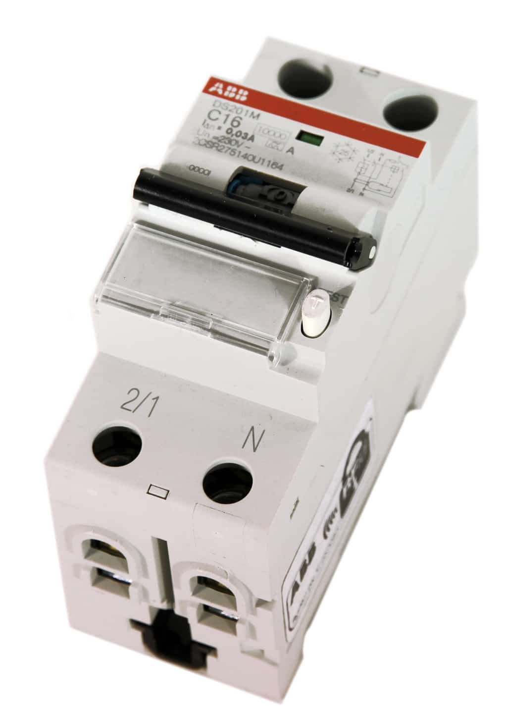 ABB jordfeilautomat C16A 30mA 1/16N