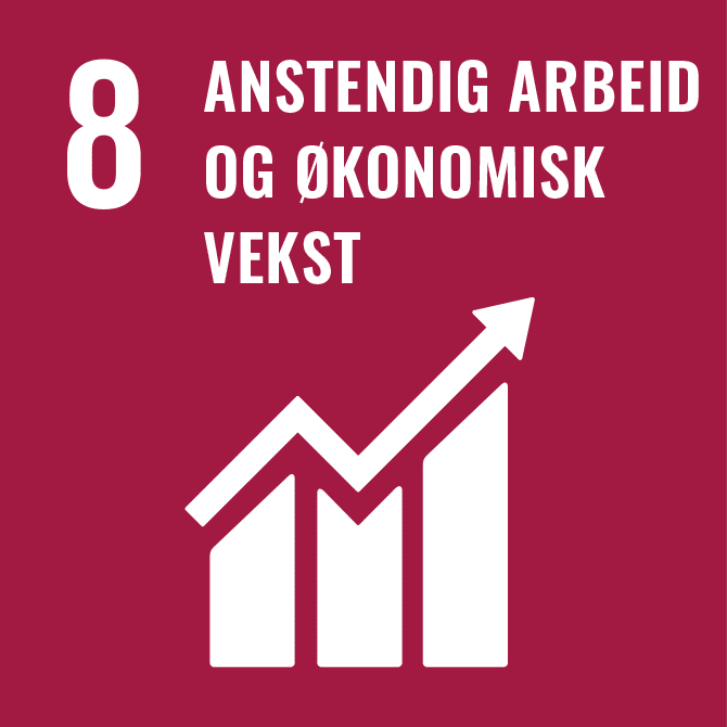 FNs Bærekraftsmål nummer 8. Anstendig arbeid og økonomisk vekst